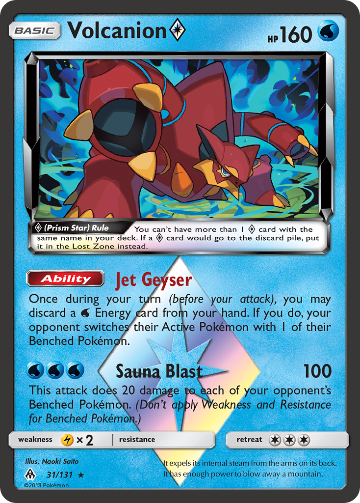 Volcanion (31/131) (Prism Star) [Sun & Moon: Forbidden Light] | Shuffle n Cut Hobbies & Games