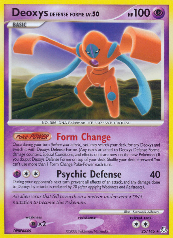 Deoxys Defense Forme (25/146) [Diamond & Pearl: Legends Awakened] | Shuffle n Cut Hobbies & Games