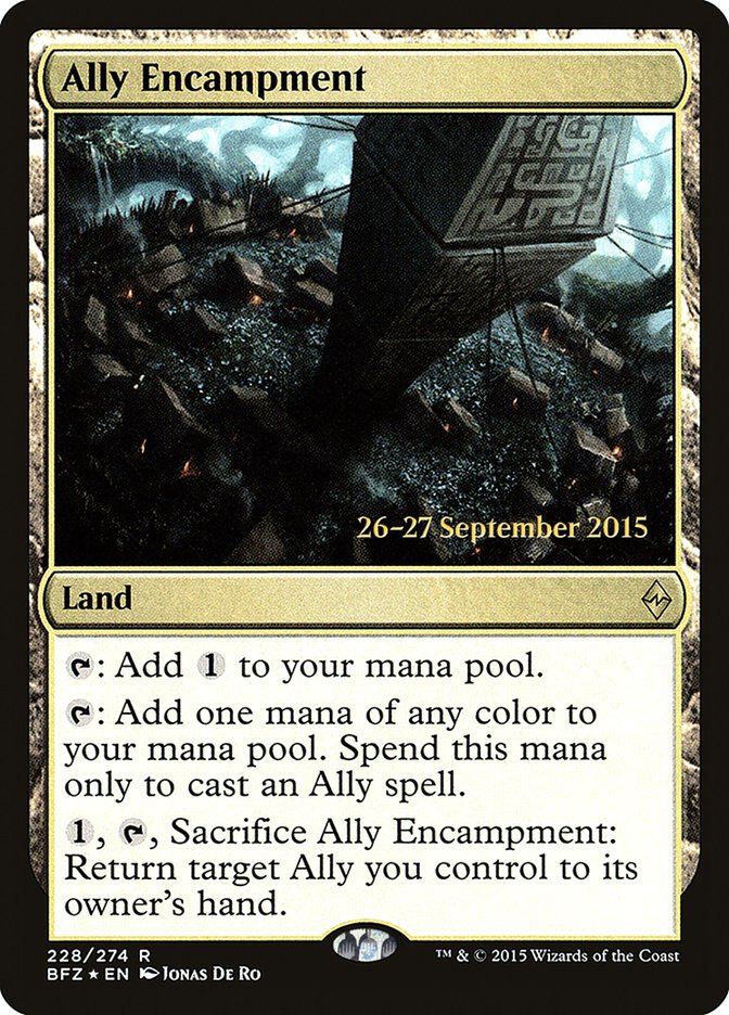 Ally Encampment [Battle for Zendikar Prerelease Promos] | Shuffle n Cut Hobbies & Games