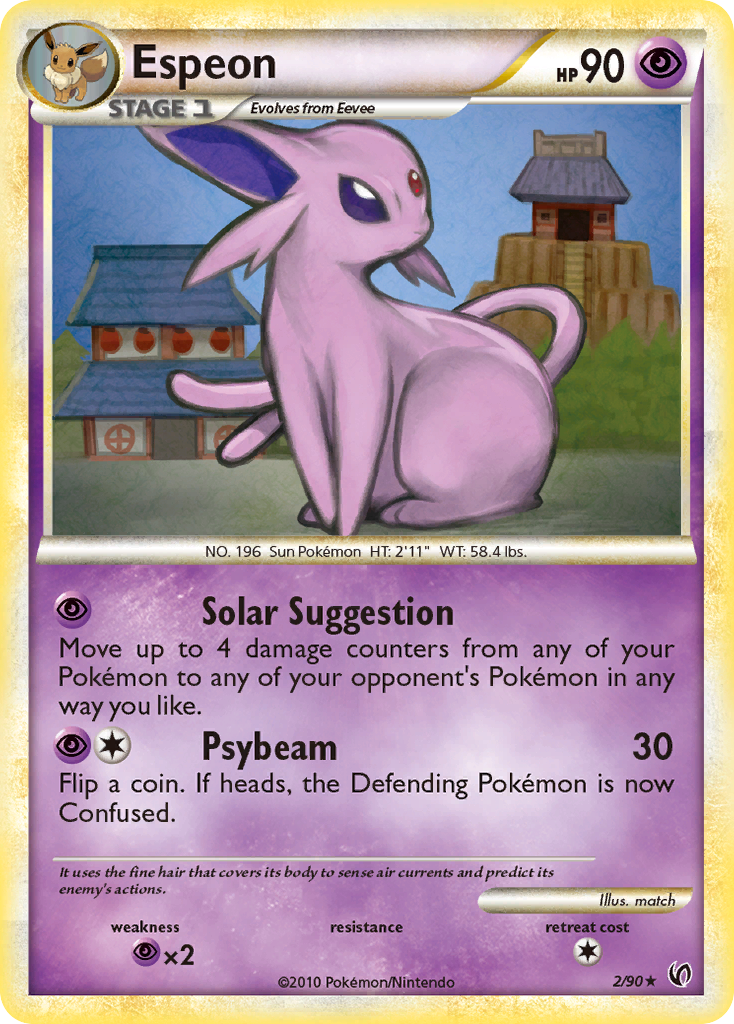 Espeon (2/90) [HeartGold & SoulSilver: Undaunted] | Shuffle n Cut Hobbies & Games