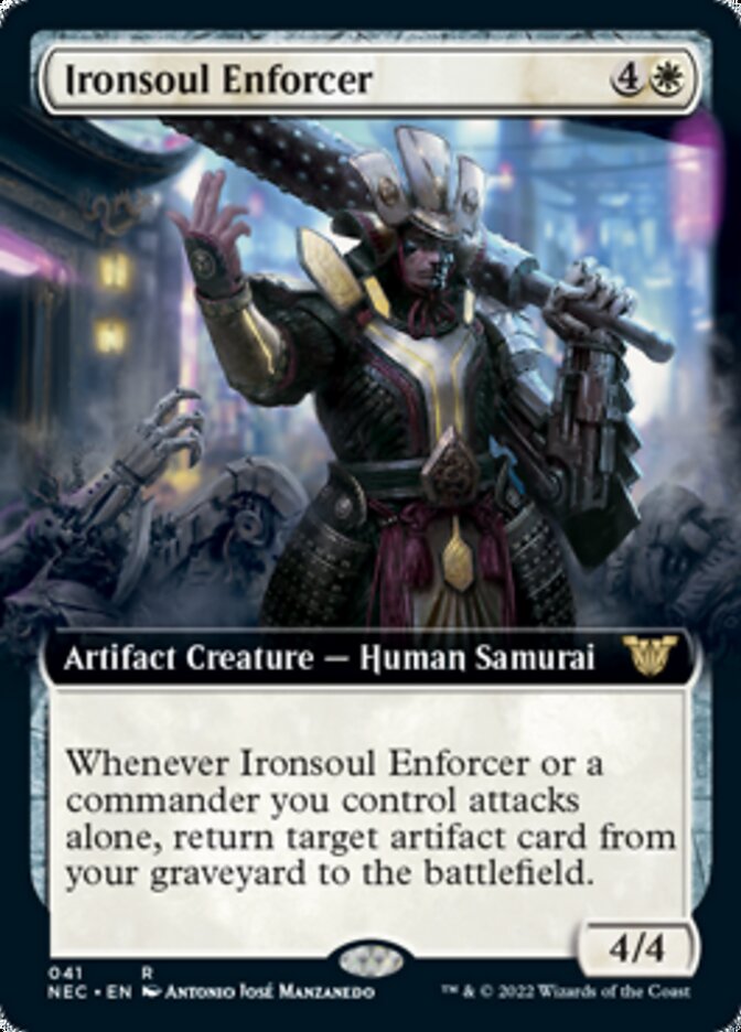 Ironsoul Enforcer (Extended Art) [Kamigawa: Neon Dynasty Commander] | Shuffle n Cut Hobbies & Games