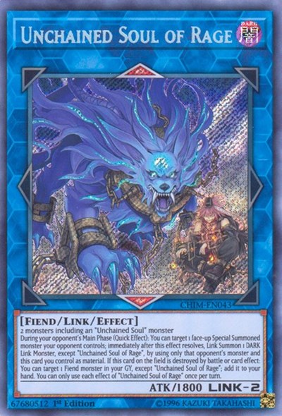 Unchained Soul of Rage [CHIM-EN043] Secret Rare | Shuffle n Cut Hobbies & Games