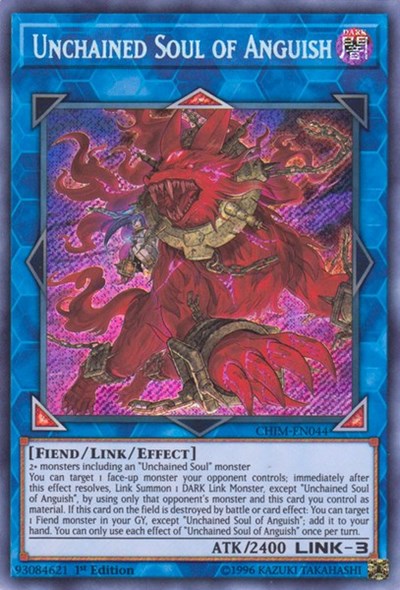 Unchained Soul of Anguish [CHIM-EN044] Secret Rare | Shuffle n Cut Hobbies & Games