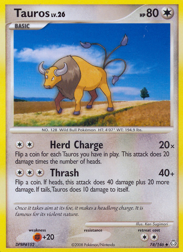 Tauros (74/146) [Diamond & Pearl: Legends Awakened] | Shuffle n Cut Hobbies & Games