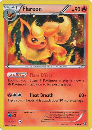 Flareon (13/98) (Cosmos Holo) [XY: Ancient Origins] | Shuffle n Cut Hobbies & Games