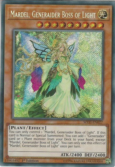 Mardel, Generaider Boss of Light [MYFI-EN027] Secret Rare | Shuffle n Cut Hobbies & Games