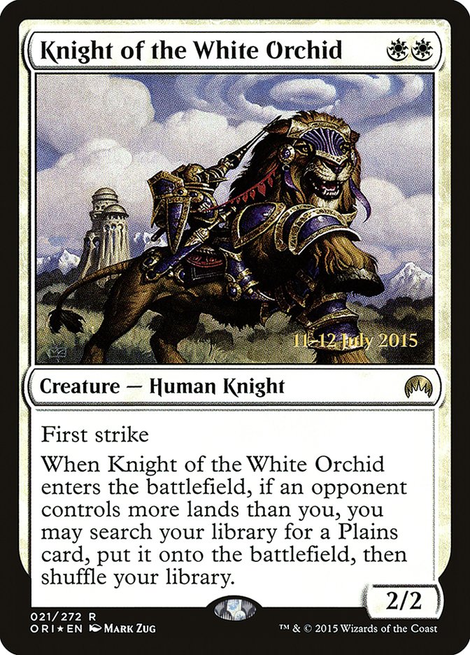 Knight of the White Orchid [Magic Origins Prerelease Promos] | Shuffle n Cut Hobbies & Games