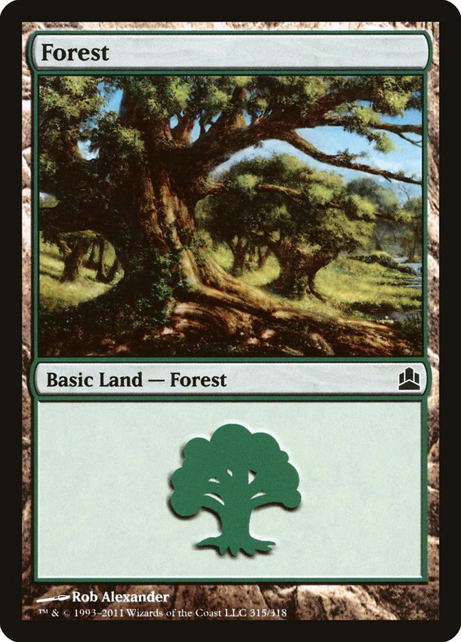 Forest (315) [Commander 2011] | Shuffle n Cut Hobbies & Games