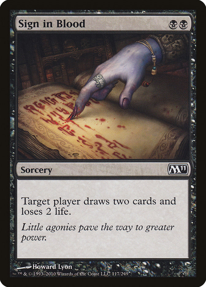 Sign in Blood [Magic 2011] | Shuffle n Cut Hobbies & Games