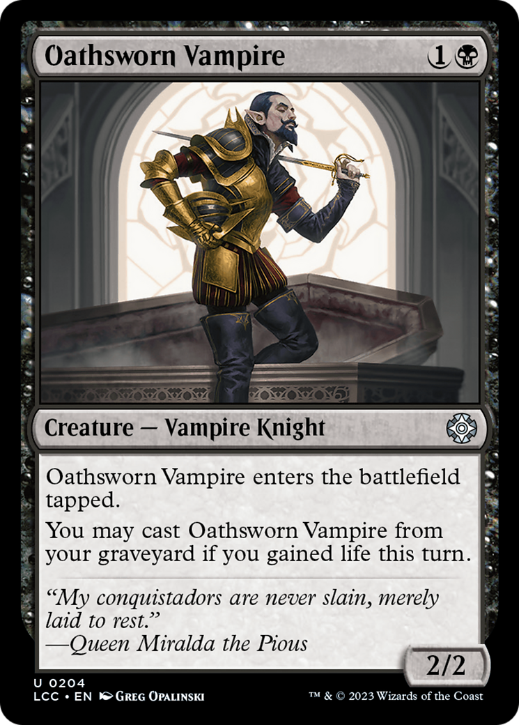 Oathsworn Vampire [The Lost Caverns of Ixalan Commander] | Shuffle n Cut Hobbies & Games