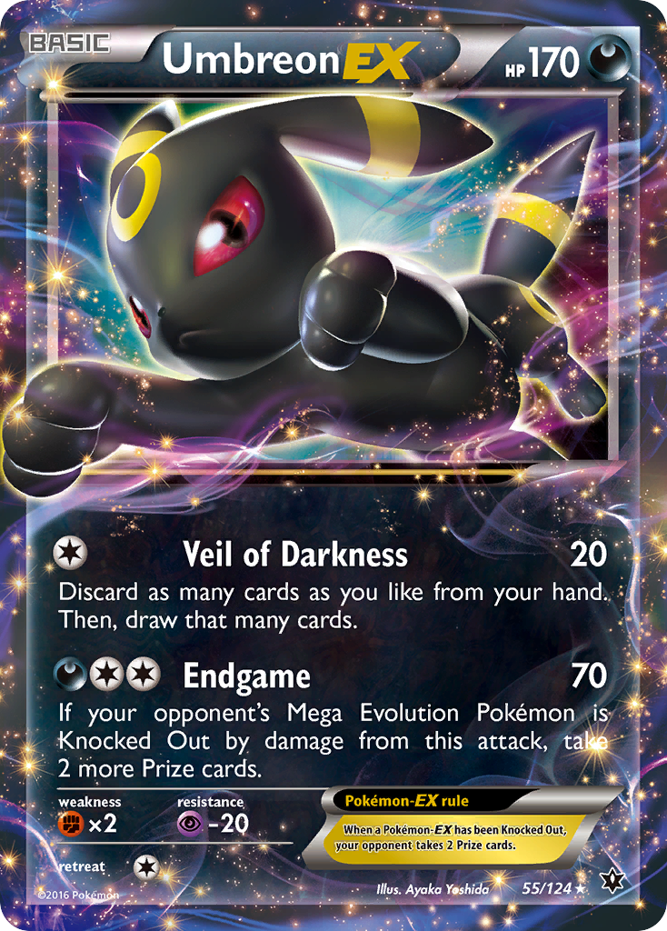 Umbreon EX (55/124) [XY: Fates Collide] | Shuffle n Cut Hobbies & Games