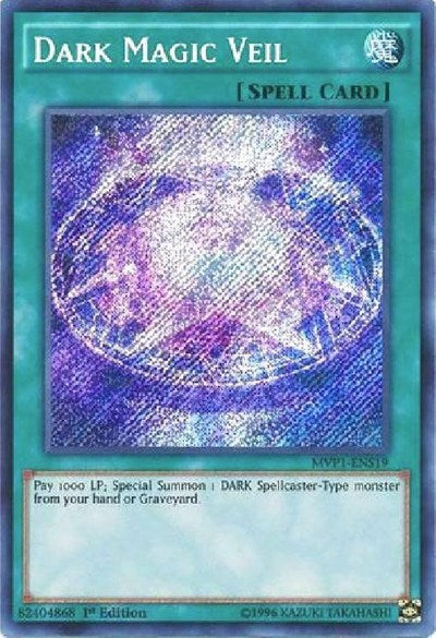 Dark Magic Veil [MVP1-ENS19] Secret Rare | Shuffle n Cut Hobbies & Games