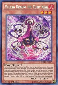 Vulcan Dragni the Cubic King [MVP1-ENS37] Secret Rare | Shuffle n Cut Hobbies & Games