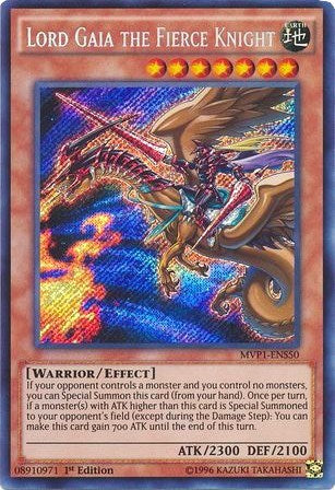 Lord Gaia the Fierce Knight [MVP1-ENS50] Secret Rare | Shuffle n Cut Hobbies & Games