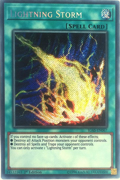 Lightning Storm [IGAS-EN067] Secret Rare | Shuffle n Cut Hobbies & Games