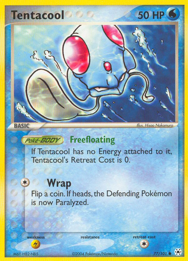 Tentacool (77/101) [EX: Hidden Legends] | Shuffle n Cut Hobbies & Games