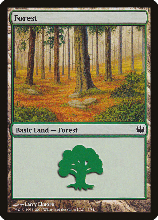 Forest (45) [Duel Decks: Knights vs. Dragons] | Shuffle n Cut Hobbies & Games