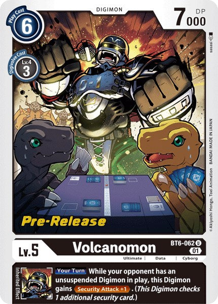 Volcanomon [BT6-062] [Double Diamond Pre-Release Cards] | Shuffle n Cut Hobbies & Games