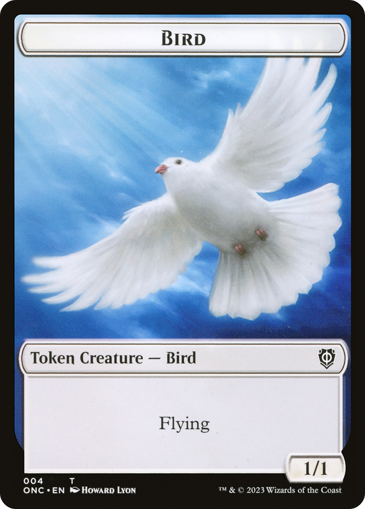 Bird // Cat Double-Sided Token [Phyrexia: All Will Be One Commander Tokens] | Shuffle n Cut Hobbies & Games