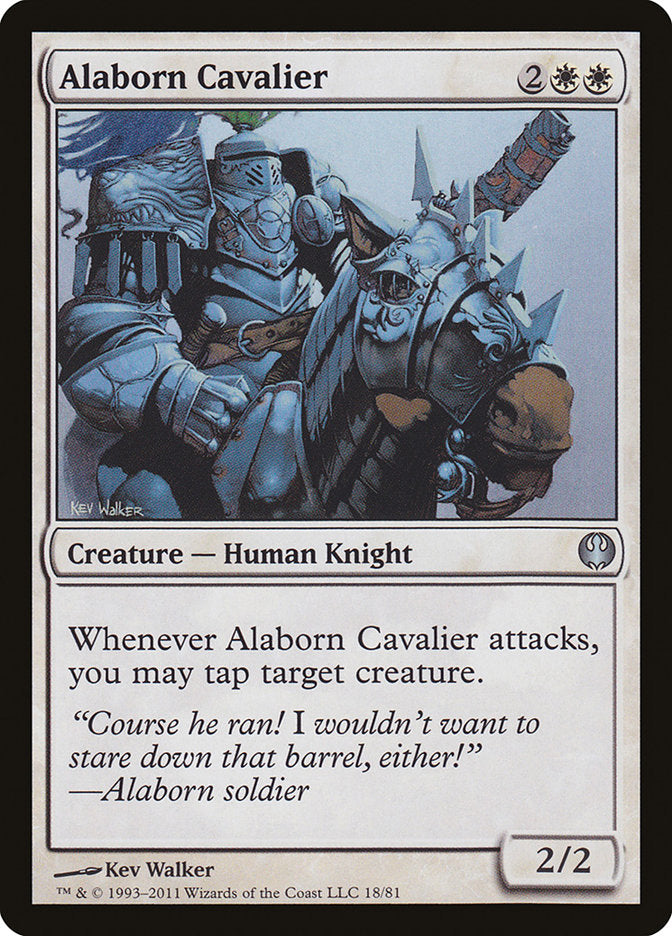 Alaborn Cavalier [Duel Decks: Knights vs. Dragons] | Shuffle n Cut Hobbies & Games