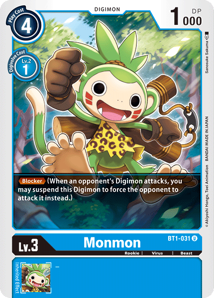 Monmon [BT1-031] [Release Special Booster Ver.1.0] | Shuffle n Cut Hobbies & Games