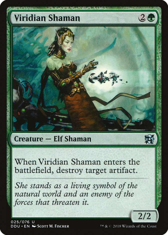 Viridian Shaman [Duel Decks: Elves vs. Inventors] | Shuffle n Cut Hobbies & Games