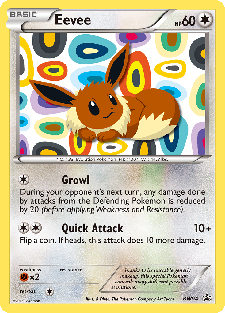 Eevee (BW94) [Black & White: Black Star Promos] | Shuffle n Cut Hobbies & Games