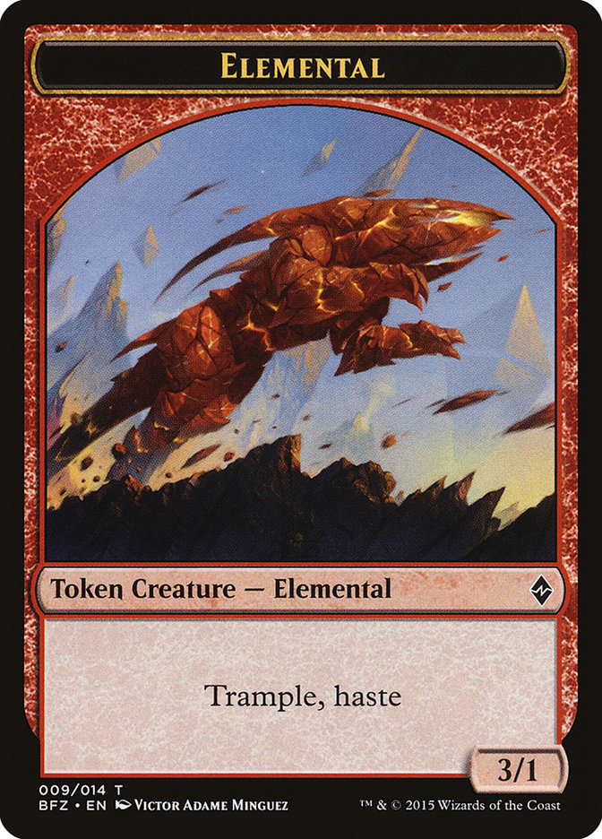 Elemental Token (009/014) [Battle for Zendikar Tokens] | Shuffle n Cut Hobbies & Games