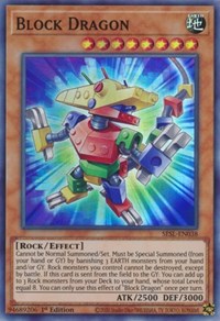 Block Dragon [SESL-EN038] Super Rare | Shuffle n Cut Hobbies & Games