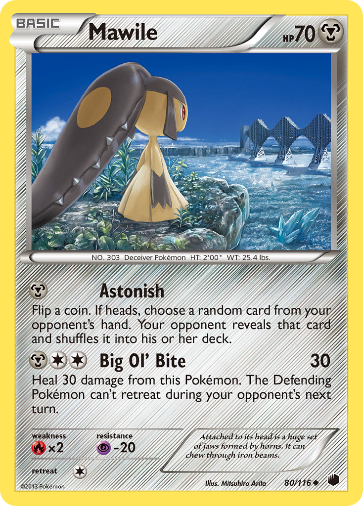 Mawile (80/116) [Black & White: Plasma Freeze] | Shuffle n Cut Hobbies & Games