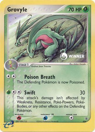 Grovyle (004) (Jumbo Card) [Nintendo: Black Star Promos] | Shuffle n Cut Hobbies & Games