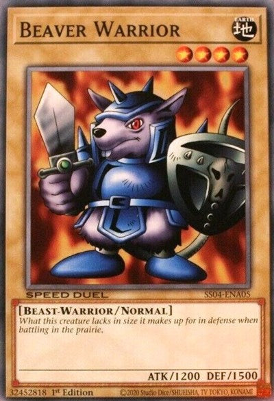 Beaver Warrior [SS04-ENA05] Common | Shuffle n Cut Hobbies & Games