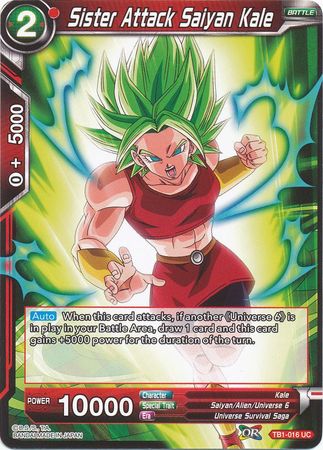 Sister Attack Saiyan Kale [TB1-016] | Shuffle n Cut Hobbies & Games