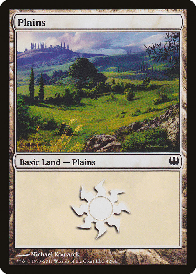 Plains (42) [Duel Decks: Knights vs. Dragons] | Shuffle n Cut Hobbies & Games