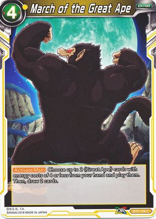 March of the Great Ape [BT3-106] | Shuffle n Cut Hobbies & Games