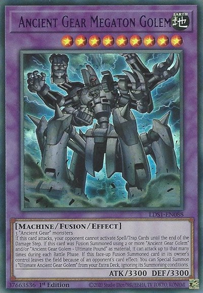 Ancient Gear Megaton Golem (Purple) [LDS1-EN088] Ultra Rare | Shuffle n Cut Hobbies & Games