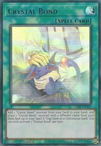 Crystal Bond (Blue) [LDS1-EN112] Ultra Rare | Shuffle n Cut Hobbies & Games