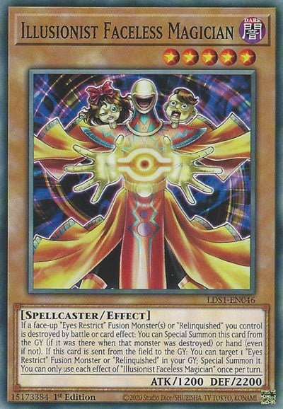 Illusionist Faceless Magician [LDS1-EN046] Common | Shuffle n Cut Hobbies & Games