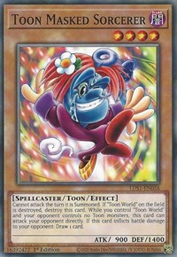 Toon Masked Sorcerer [LDS1-EN058] Common | Shuffle n Cut Hobbies & Games