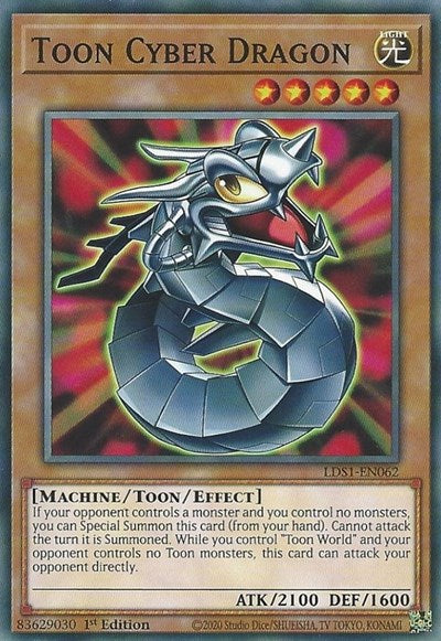 Toon Cyber Dragon [LDS1-EN062] Common | Shuffle n Cut Hobbies & Games