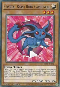 Crystal Beast Ruby Carbuncle [LDS1-EN092] Common | Shuffle n Cut Hobbies & Games