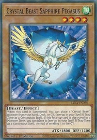 Crystal Beast Sapphire Pegasus [LDS1-EN098] Common | Shuffle n Cut Hobbies & Games