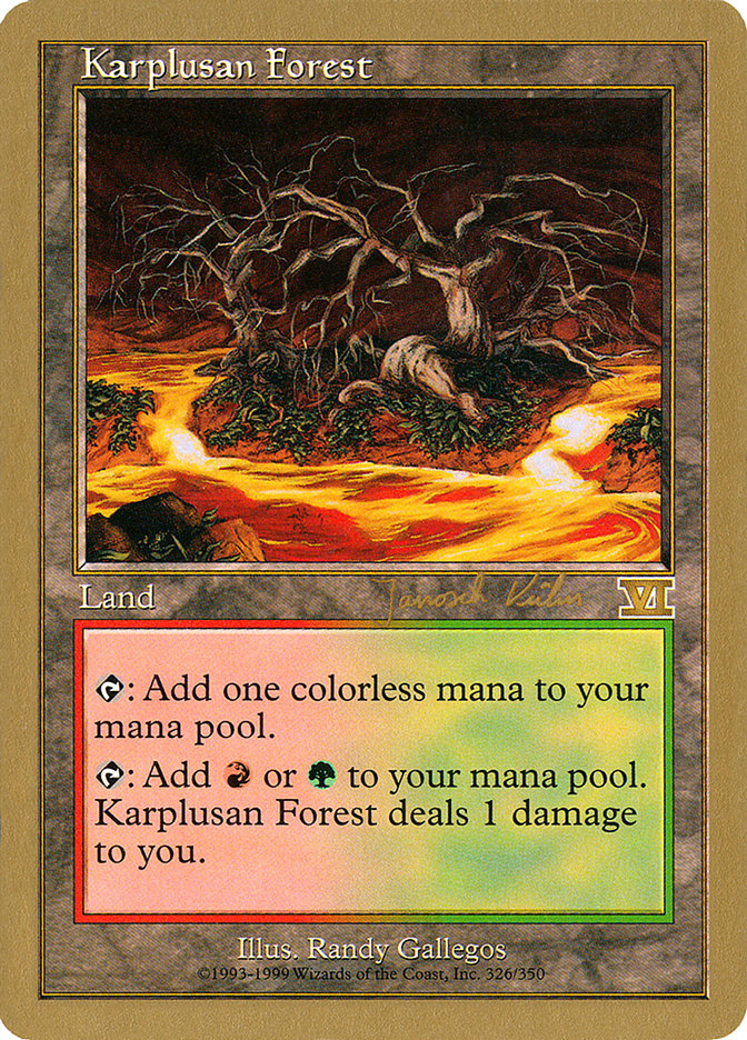 Karplusan Forest (Janosch Kuhn) [World Championship Decks 2000] | Shuffle n Cut Hobbies & Games