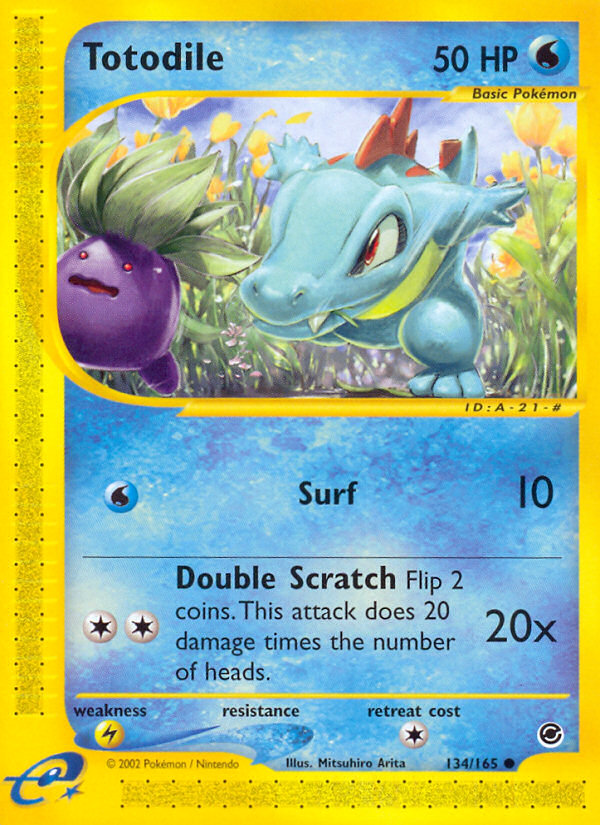 Totodile (134/165) [Expedition: Base Set] | Shuffle n Cut Hobbies & Games