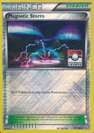 Magnetic Storm (91/106) (League Promo) [XY: Flashfire] | Shuffle n Cut Hobbies & Games