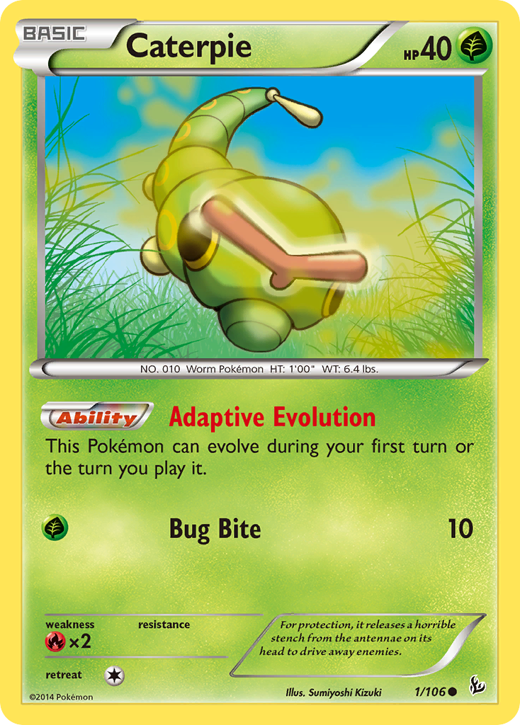 Caterpie (1/106) [XY: Flashfire] | Shuffle n Cut Hobbies & Games