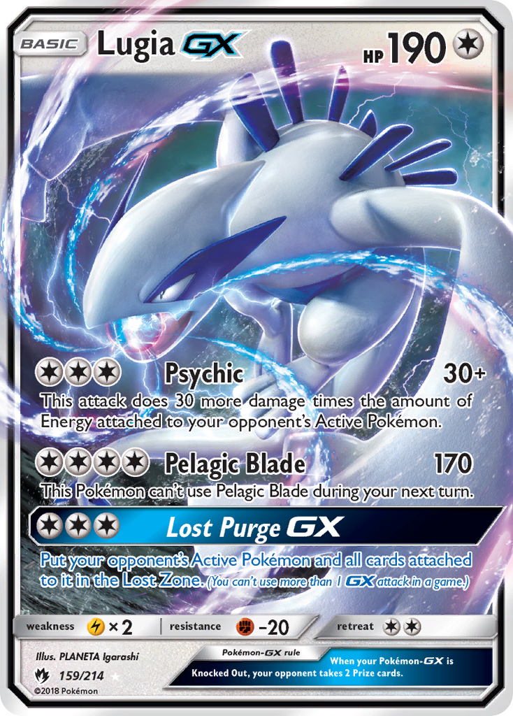 Lugia GX (159/214) [Sun & Moon: Lost Thunder] | Shuffle n Cut Hobbies & Games