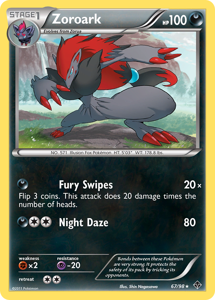 Zoroark (67/98) [Black & White: Emerging Powers] | Shuffle n Cut Hobbies & Games