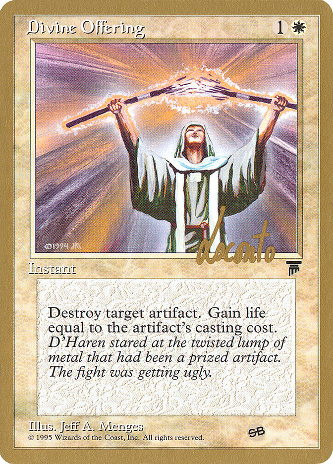 Divine Offering (Michael Loconto) (SB) [Pro Tour Collector Set] | Shuffle n Cut Hobbies & Games