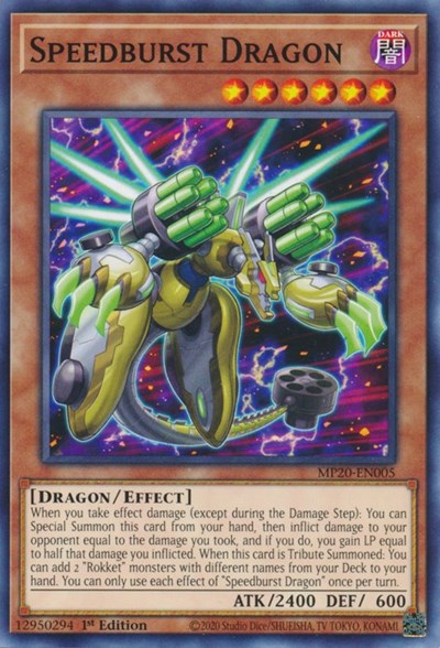 Speedburst Dragon [MP20-EN005] Common | Shuffle n Cut Hobbies & Games